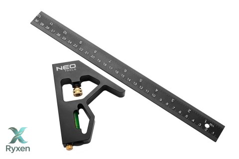 Kątownik wielofunkcyjny aluminiowy 30 cm NEO TOOLS