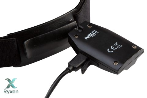 Latarka czołowa akumulatorowa USB 180 lm COB LED + czujnik ruchu NEO TOOLS