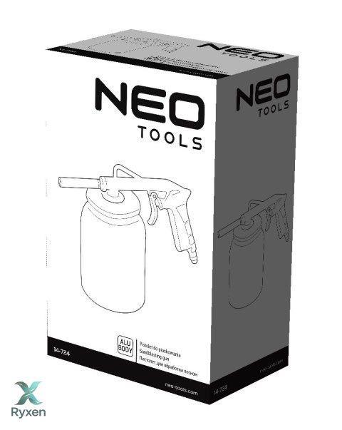 Pistolet do piaskowania ze zbiornikiem 1 litr NEO TOOLS