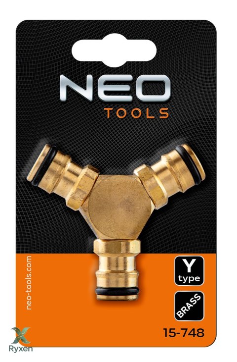 Rozdzielacz typu Y, mosiężny NEO TOOLS