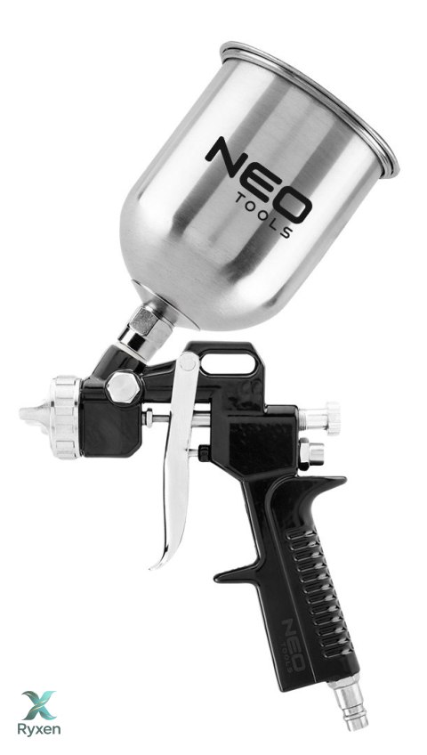 Zestaw lakierniczy, pistolet natryskowy górny zbiornik, 5 szt. NEO TOOLS