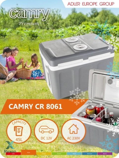 CR 8061 Lodówka turystyczna 40 l | zasilanie ac/dc CAMRY