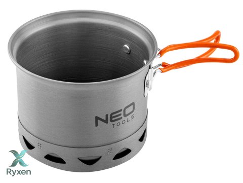 Garnki turystyczne 2 w 1 z radiatorem + torba NEO TOOLS