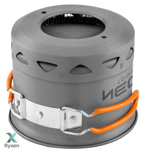 Garnki turystyczne 2 w 1 z radiatorem + torba NEO TOOLS