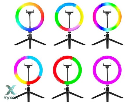 Lampa pierścieniowa TRACER RGB RING 26cm ze statywem TRACER