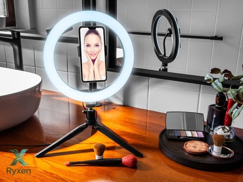 Lampa pierścieniowa TRACER RING 26cm z mini statywem TRACER