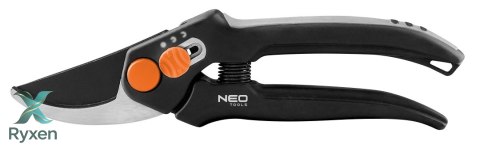 Sekator by-pass 185 mm, zakres do 15 mm, regulowany rozstaw NEO TOOLS