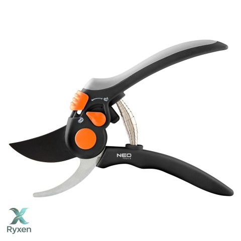 Sekator by-pass 200 mm, zakres do 18 mm, regulowany rozstaw NEO TOOLS