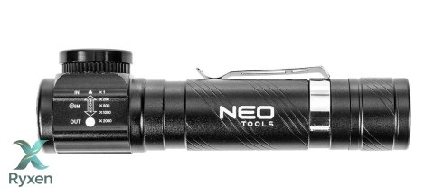 Set 3 elementy (latarka czołowa 99-026, bransoletka survivalowa 5 w 1 63-140, nóż składany) NEO TOOLS