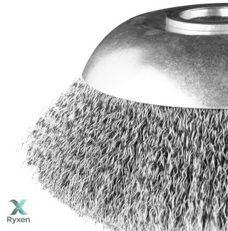 Szczotka druciana do kosy spalinowej 150 x 25.4 mm, miękka, druty falowane GRAPHITE