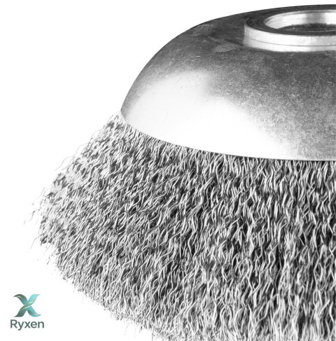 Szczotka druciana do kosy spalinowej 150 x 25.4 mm, miękka, druty falowane GRAPHITE