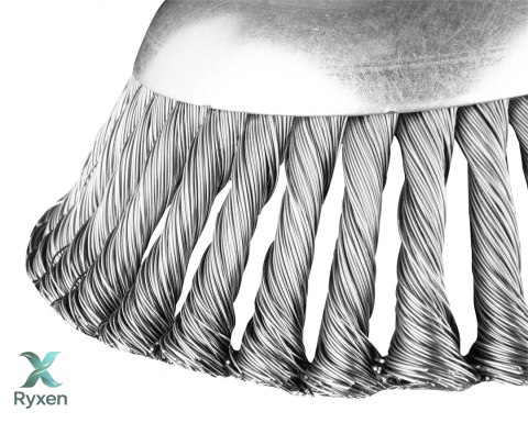 Szczotka druciana do kosy spalinowej 150 x 25.4 mm, twarda, druty splątane GRAPHITE