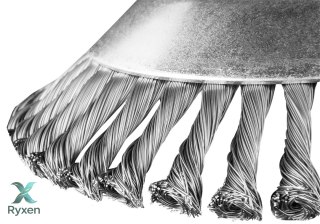 Szczotka druciana do kosy spalinowej 200 x 25.4 mm, twarda, druty splątane GRAPHITE