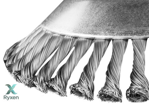 Szczotka druciana do kosy spalinowej 200 x 25.4 mm, twarda, druty splątane GRAPHITE