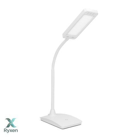 AMET LED DIM 6W, lampka biurkowa, 360lm, 3000K, biała, funkcja ściemniania Orno