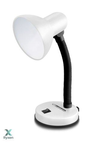 ELD109W Esperanza lampka biurkowa e27 vega biała Esperanza