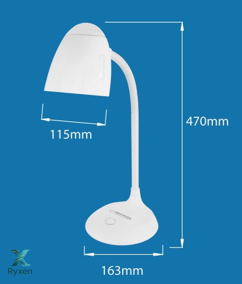 ELD110R Esperanza lampka biurkowa e27 electra czerwona Esperanza