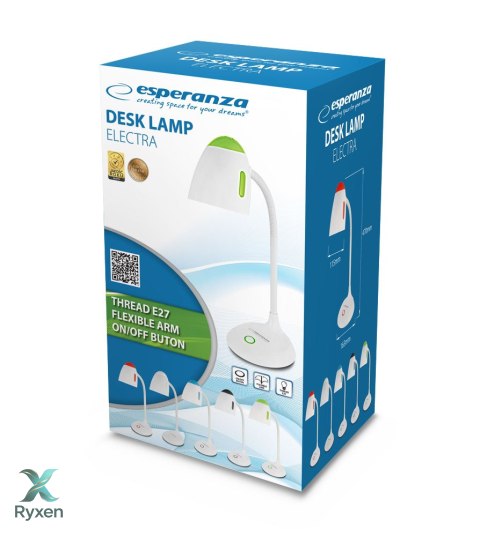 ELD110R Esperanza lampka biurkowa e27 electra czerwona Esperanza