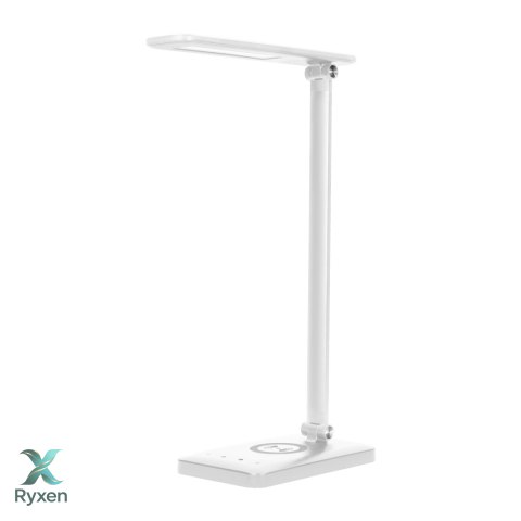 ISIYO LED 7W Lampka biurkowa z ładowarką indukcyjną i USB, 390lm, 3000-4000-6000K, zmiana temperatury barwowej i funkcja ściemni Orno