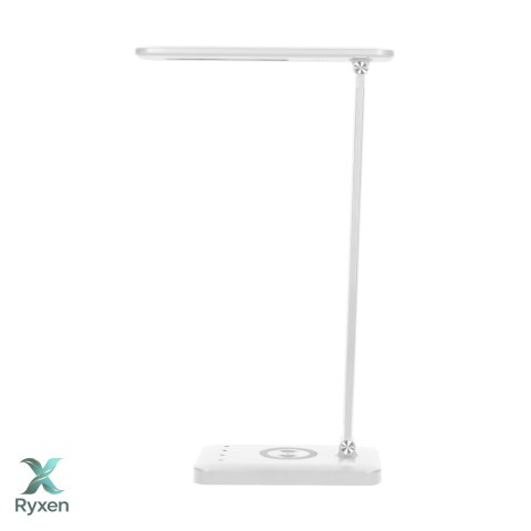 ISIYO LED 7W Lampka biurkowa z ładowarką indukcyjną i USB, 390lm, 3000-4000-6000K, zmiana temperatury barwowej i funkcja ściemni Orno