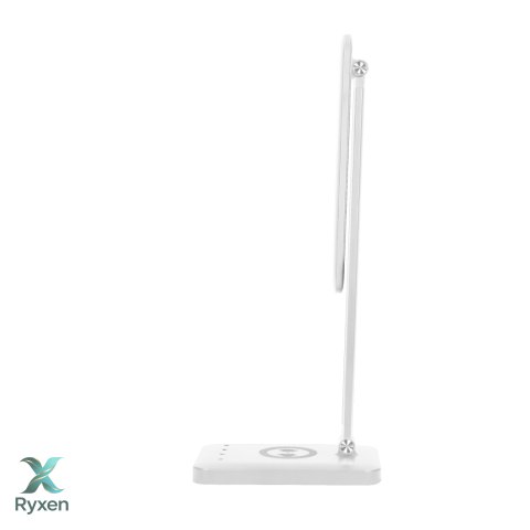 ISIYO LED 7W Lampka biurkowa z ładowarką indukcyjną i USB, 390lm, 3000-4000-6000K, zmiana temperatury barwowej i funkcja ściemni Orno