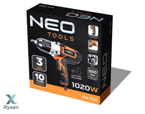 Klucz udarowy 1020W, 950 Nm NEO TOOLS