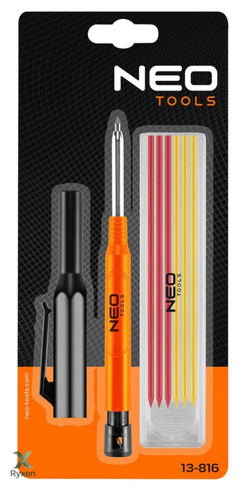 Ołówek, rysik automatyczny z temperówką plus 12 wkładów NEO TOOLS