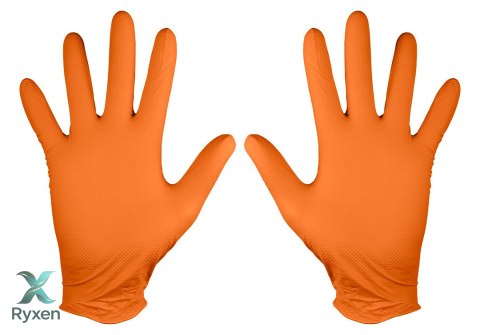 Rękawiczki nitrylowe, pomarańczowe, 50 sztuk, rozmiar M NEO TOOLS