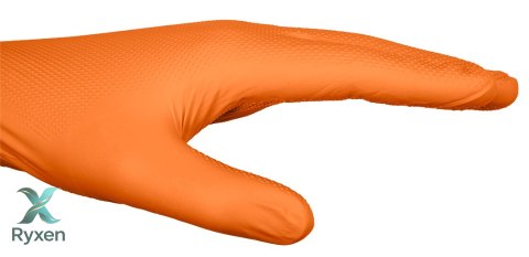 Rękawiczki nitrylowe, pomarańczowe, 50 sztuk, rozmiar M NEO TOOLS
