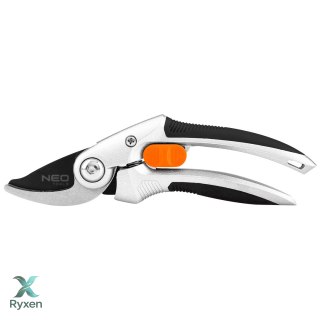 Sekator by-pass 210 mm, zakres do 20 mm, aluminiowy, uchwyt pokryty gumą TPR NEO TOOLS