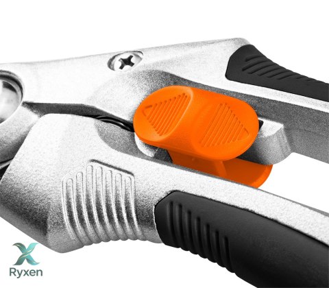 Sekator by-pass 210 mm, zakres do 20 mm, aluminiowy, uchwyt pokryty gumą TPR NEO TOOLS
