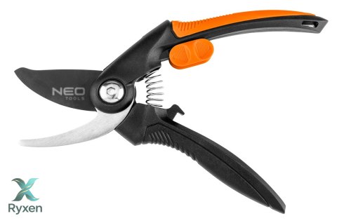 Sekator by-pass 210 mm, zakres do 20 mm, materiał: PP, uchwyt pokryty gumą TPR NEO TOOLS