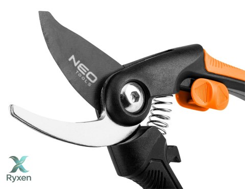 Sekator by-pass 210 mm, zakres do 20 mm, materiał: PP, uchwyt pokryty gumą TPR NEO TOOLS