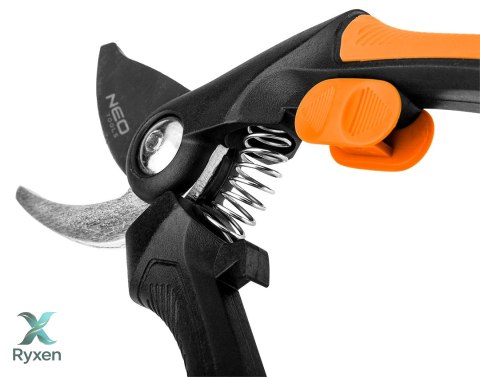Sekator by-pass 210 mm, zakres do 20 mm, materiał: PP, uchwyt pokryty gumą TPR NEO TOOLS
