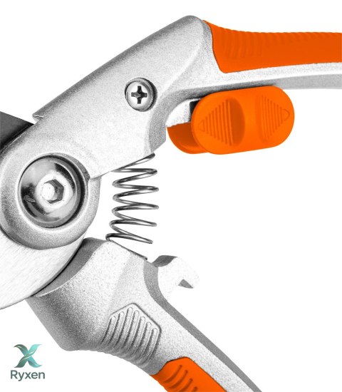 Sekator kowadełkowy 210 mm, zakres do 20 mm, aluminiowy, uchwyt pokryty gumą TPR NEO TOOLS