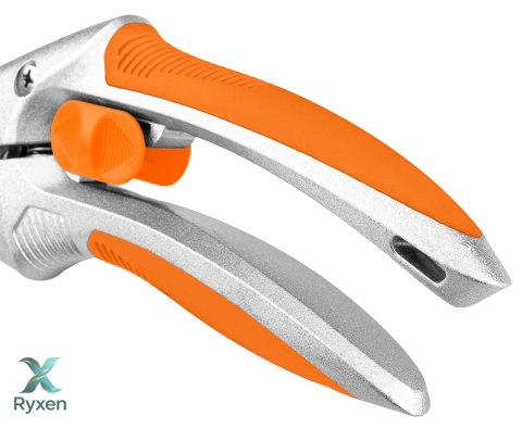Sekator kowadełkowy 210 mm, zakres do 20 mm, aluminiowy, uchwyt pokryty gumą TPR NEO TOOLS