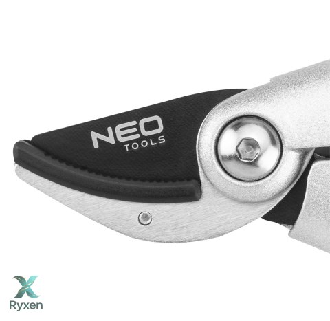 Sekator kowadełkowy 210 mm, zakres do 20 mm, aluminiowy, uchwyt pokryty gumą TPR NEO TOOLS