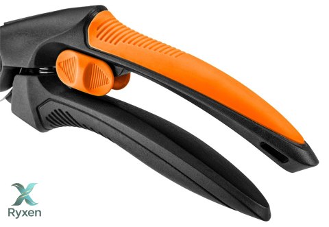 Sekator kowadełkowy 210 mm, zakres do 20 mm, materiał: PP, uchwyt pokryty gumą TPR NEO TOOLS