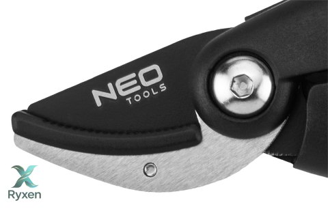Sekator kowadełkowy 210 mm, zakres do 20 mm, materiał: PP, uchwyt pokryty gumą TPR NEO TOOLS