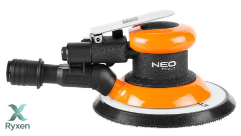 Szlifierka mimośrodowa pneumatyczna 150 mm, podciśnieniowe odsysanie pyłu NEO TOOLS