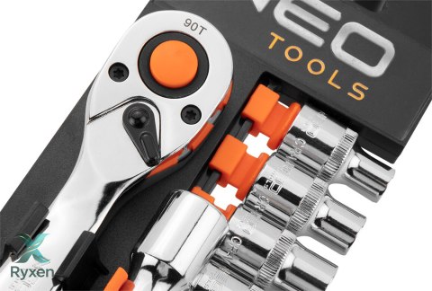 Zestaw kluczy nasadowych 1/2", 12 szt., CrV NEO TOOLS