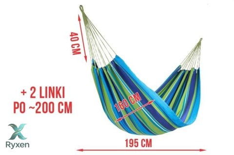 Hamak bez drążka Iso Trade wielokolorowy 150 kg 240 x 150 GARDLOV