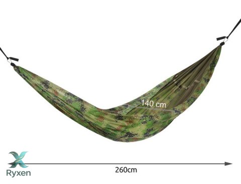 Hamak turystyczny Santiago Army 260x140cm Net GARDLOV