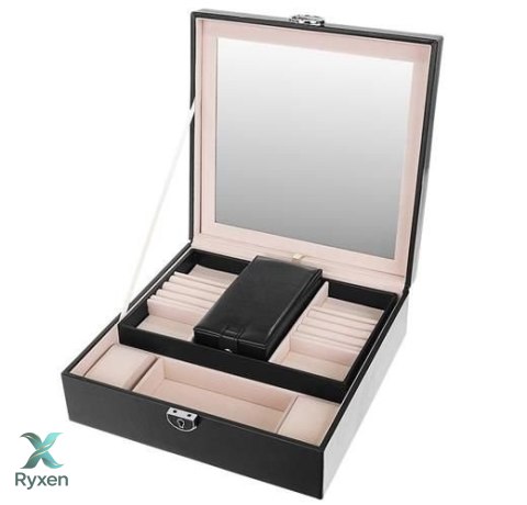 Kuferek na biżuterię - czarny Beautylushh BEAUTYLUSHH