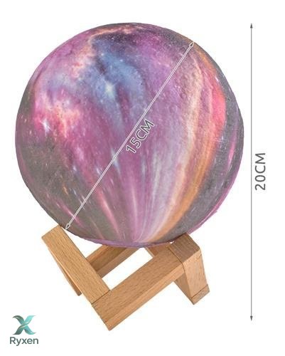 Lampka nocna księżyc 15cm 16 kolorów ISO TRADE