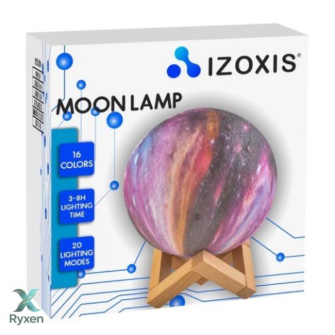 Lampka nocna księżyc 15cm 16 kolorów ISO TRADE