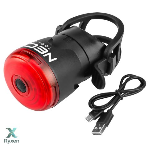 Lampka rowerowa tylna, funkcja STOP NEO TOOLS