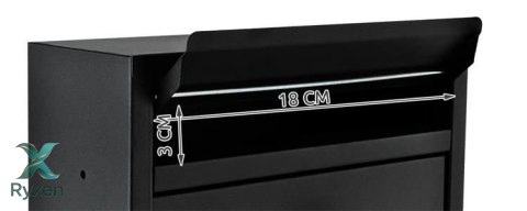 Skrzynka na listy S6237 - czarna MALATEC