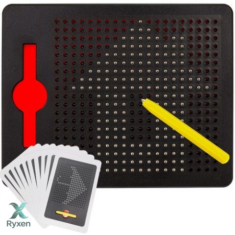Tablica + kulki magnetyczne + rysik z magnesem KRUZZEL