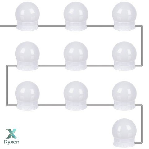 Lampki LED na lustro/ do toaletki- 10szt. IZOXIS